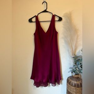 Classy/sexy silk dress with lace accent